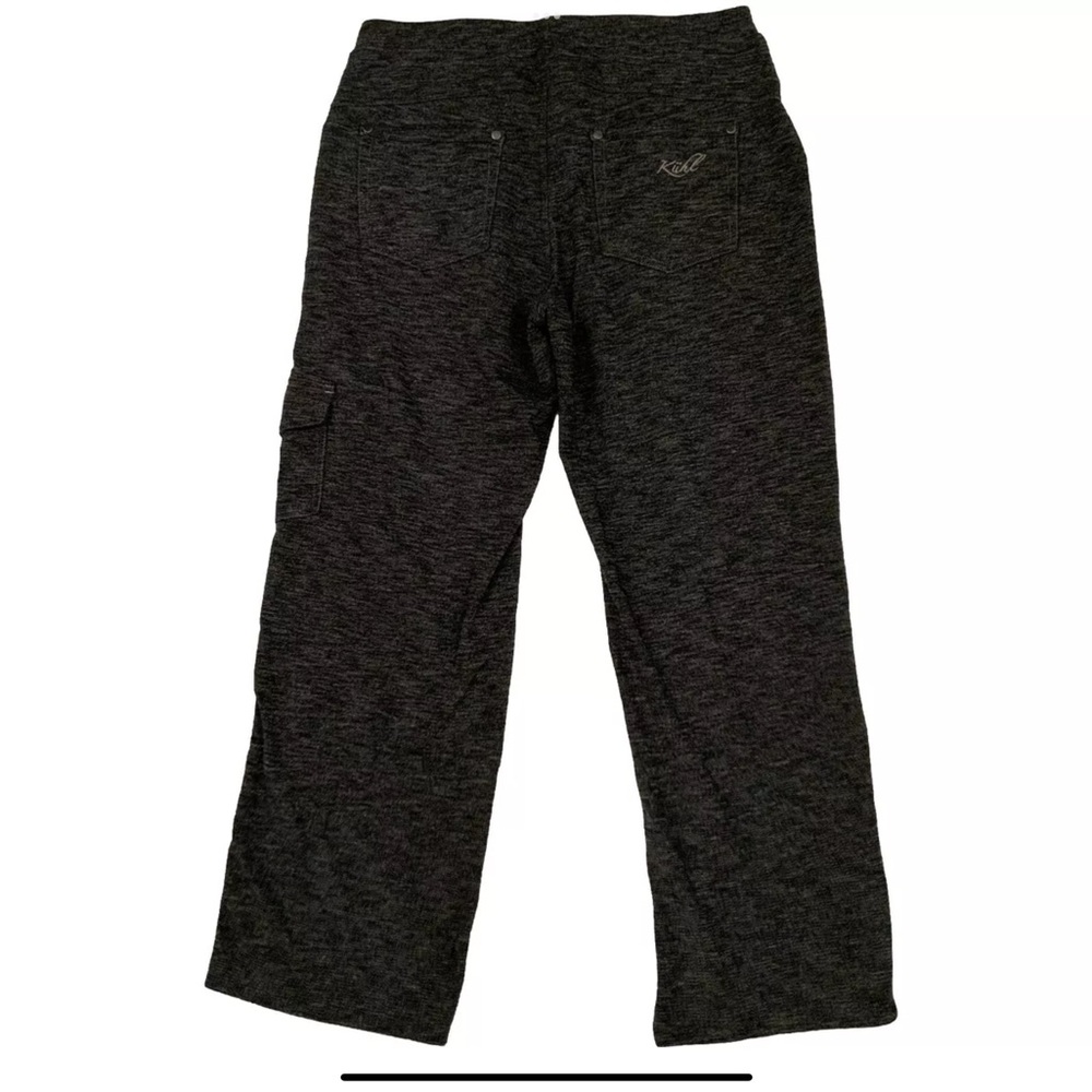 KUHL Sz 6 Regular Mova Straight Leg Heather Gray Pull On Drawstring Cargo Pants